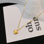 Love Engraved Heart Anti-Tarnish Pendant