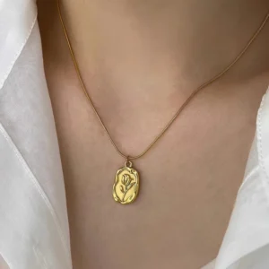 Rose Anti-Tarnish Pendant