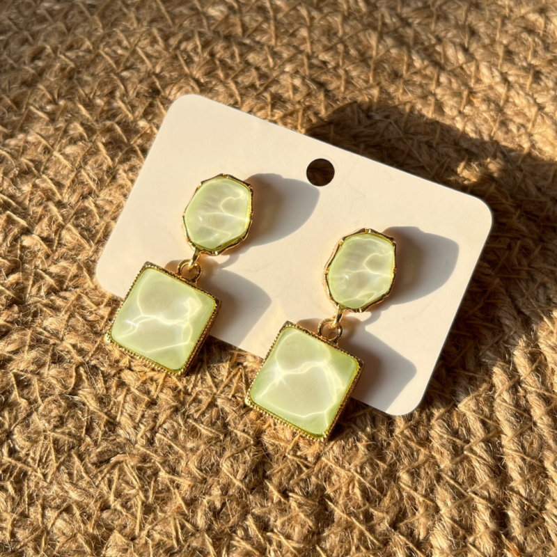 Mint Mirage Drop Earrings