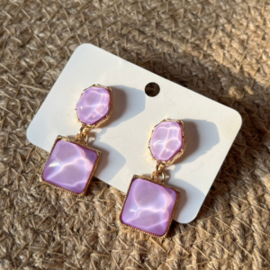 Lilac Lucid Drop Earrings