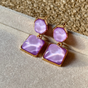 Lilac Lucid Drop Earrings