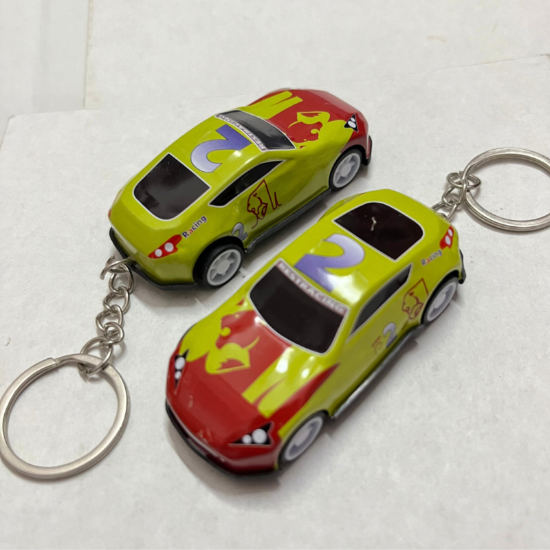 Pull Back Racing Car Keychains
