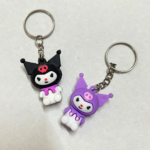 Kuromi-Inspired Character Keychains