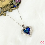 Blue Eternal Vow Necklace – Salvatore Heart Pendant