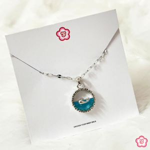 Blue Whale Silver Necklace