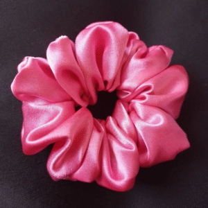 Cotton Candy Satin Scrunchie