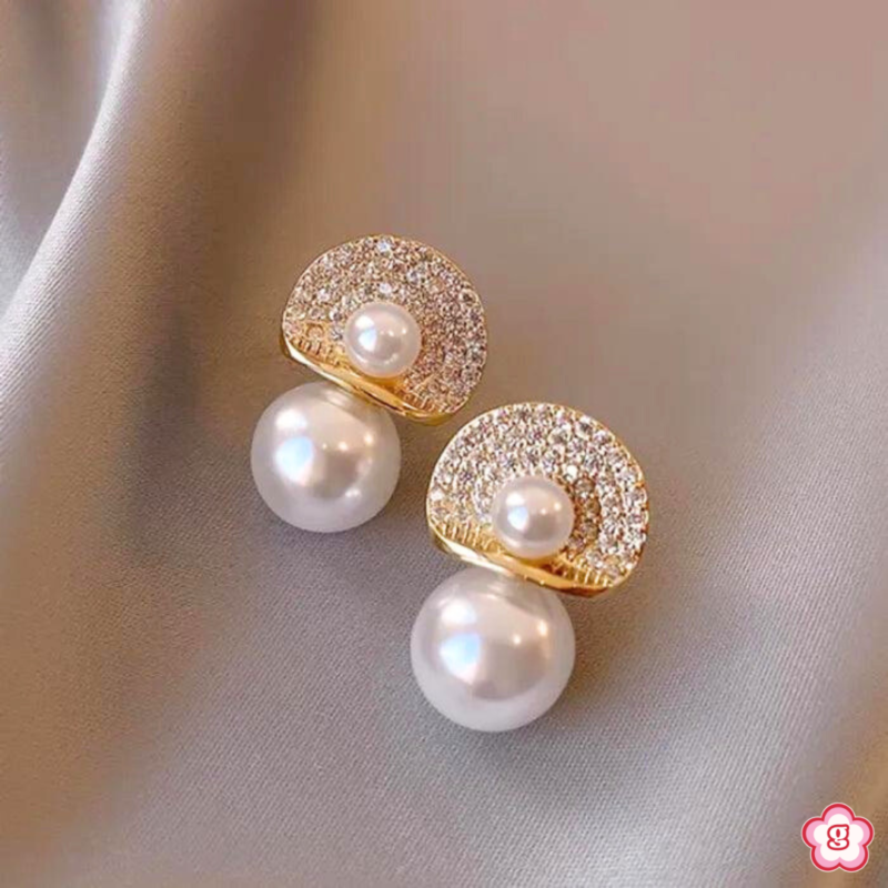 dome pearl studs