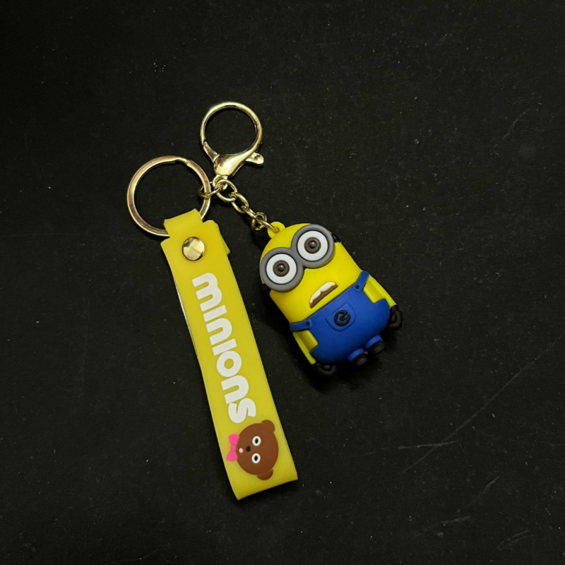Cute Minion Keychain with Tag
