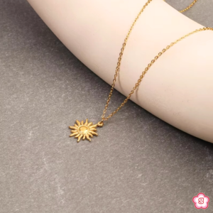 Sun Charm Anti Tarnish Necklace