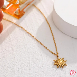 Sun Charm Anti Tarnish Necklace