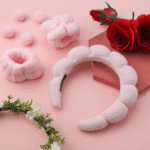 Category GG blush pink Spa Headband & Wristbands set