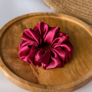 Rosy Pink XL Satin Scrunchie