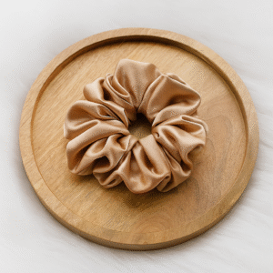 Cocoa Gold XL Satin Scrunchie