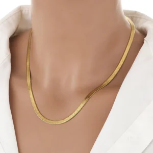 Gold Snake Anti-Tarnish Chain