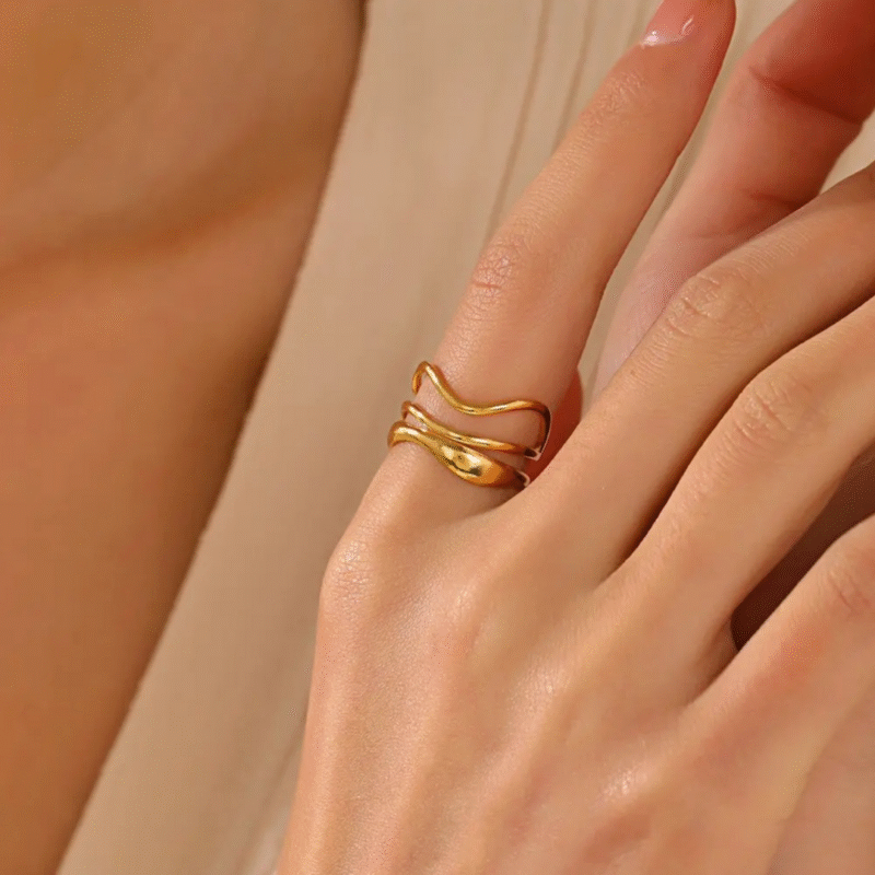 The Interweaving Anti Tarnish Ring