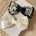 Lace Charm Hair Bow Clip