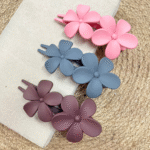 14 Matte Floral Hair Claw Clip