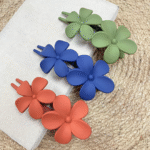 16 Matte Floral Hair Claw Clip