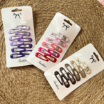 Glossy Snap Hair Clip Set