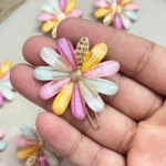 Multicolor Daisy Petal Hair Clip