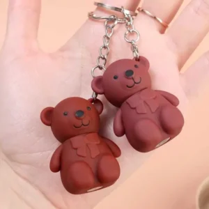 Viral Teddy Lipstick Keychains