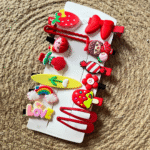 Vibrant Kids Hair Clips Set