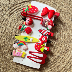 Vibrant Kids Hair Clips Set