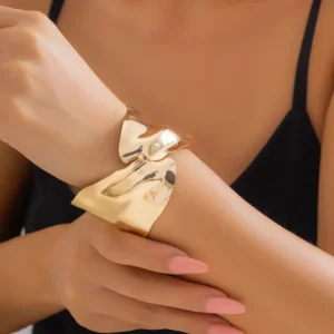 Molten Gold Cuff Bracelet