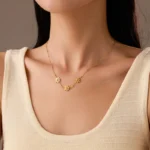 Golden Daisy Charm Anti-Tarnish Necklace