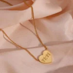 Gold-Plated Anti Tarnish 11:11 Heart Pendant