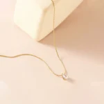 Crystal Teardrop Anti-Tarnish Necklace