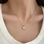Golden Heartbeat Anti-Tarnish Necklace