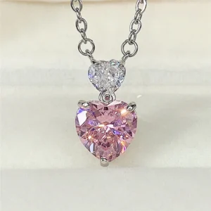 Sweetheart Duo anti tarnish Pendant Necklace