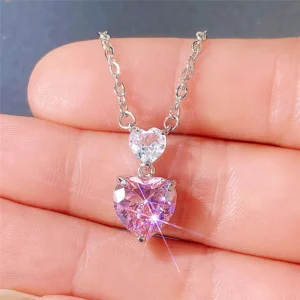 Sweetheart Duo anti tarnish Pendant Necklace