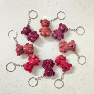 Viral Teddy Lipstick Keychains