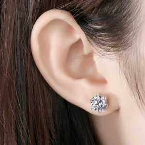 Classic Anti-Tarnish Solitaire Ear Studs