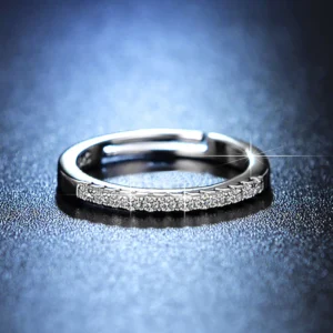 Elegant Line Anti-Tarnish AD Ring