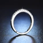 Elegant Line Anti-Tarnish AD Ring