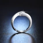 Adjustable Anti-Tarnish Solitaire Ring