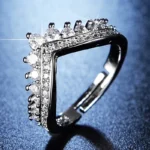 Sparkle Crown Anti-Tarnish AD Ring