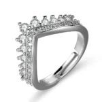 Sparkle Crown Anti-Tarnish AD Ring