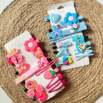 Cartoon Hair Clip Set for Kids – Set of 10