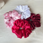 Rosy Luxe XL Satin Scrunchie Set