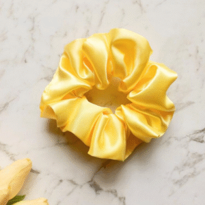 Butter Yellow XL Satin Scrunchie