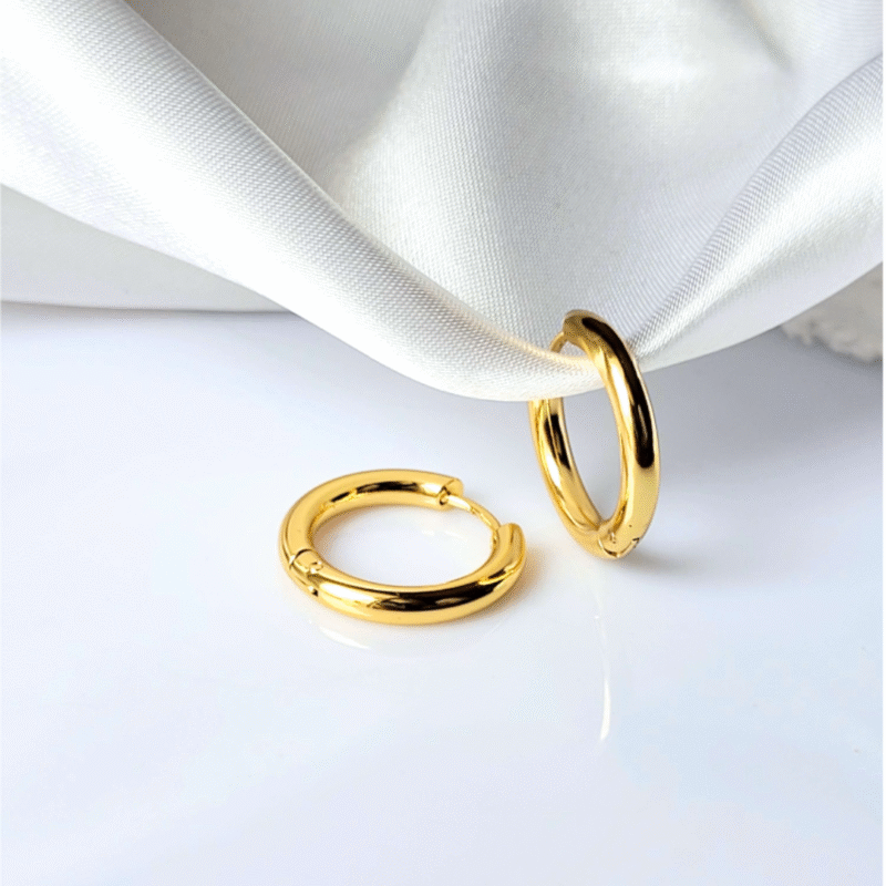 Classic Gold Plated Anti-Tarnish Hoops