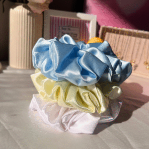Cloud Dreams XL Satin Scrunchie Set