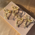 Golden Bow Metal Hair Claw