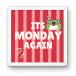 Pinterest Monday Frog Frame 5x5”