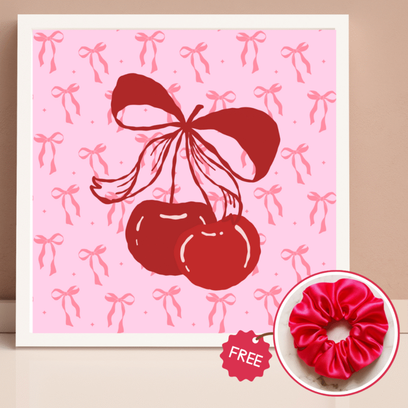 Pinterest Cherry Bow Frame 5x5”