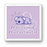 Pinterest Purple Koala Frame 5x5”